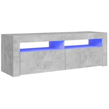 SHUMEE s LED osvětlením betonově šedý 120 × 35 × 40 cm (804314)