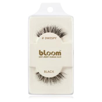 Bloom Natural nalepovací řasy z přírodních vlasů (Dwispy, Black) 1 cm