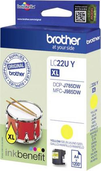 Brother Ink LC-22U Y originál žlutá LC22UY