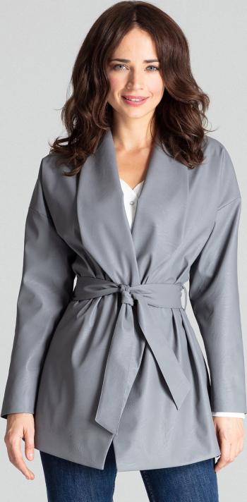 Dámský kabát L074 Grey Velikost: L/XL