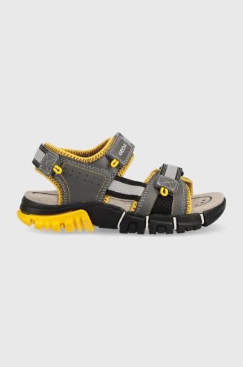 Dětské sandály Geox šedá barva