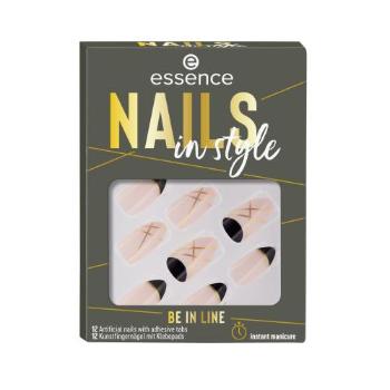Essence Nails In Style 12 ks manikúra pro ženy 12 Be In Line