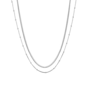 S`Agapõ Nádherný ocelový dvojitý náhrdelník SHK08
