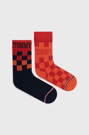 Dětské ponožky Tommy Hilfiger oranžová barva