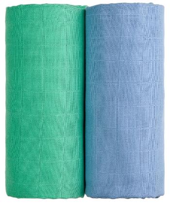 T-Tomi Látkové TETRA osušky, modrá + zelená, 100 x 90 cm, 2 ks