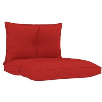 Podušky na pohovku z palet 2 ks červené textil (314612)