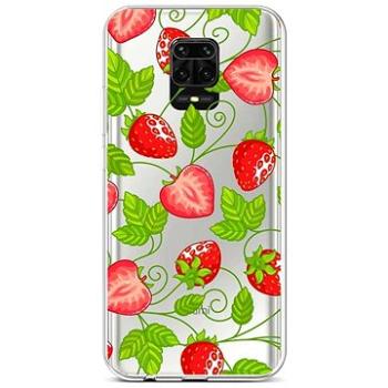 TopQ Kryt Xiaomi Redmi Note 9 Pro silikon Strawberries 52538 (Sun-52538)