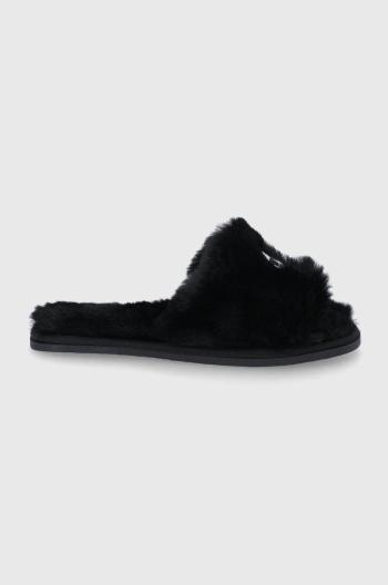Pantofle Karl Lagerfeld černá barva