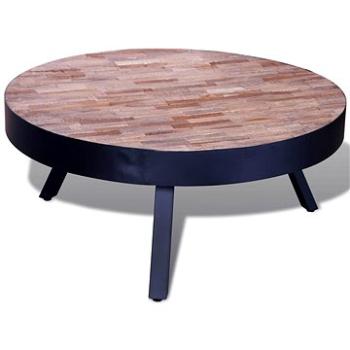 Konferenční stolek kulatý recyklované teakové dřevo (241714)
