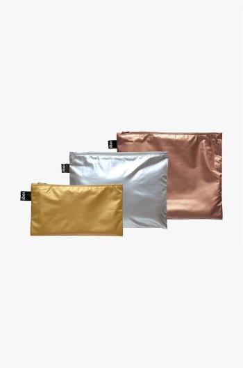 Sada taštiček LOQI METALLIC 3-pack