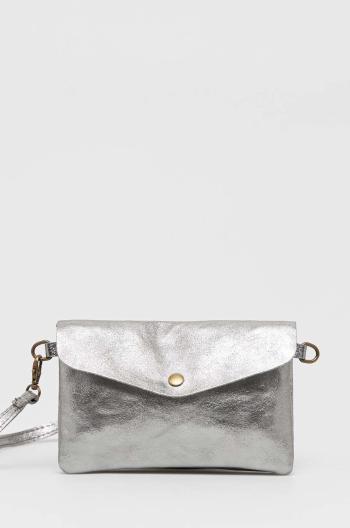 kožená kabelka Answear Lab stříbrná barva