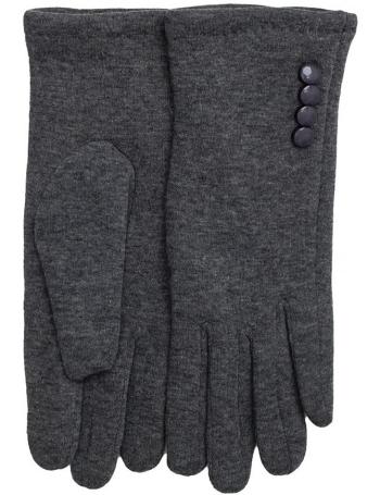 Tmavě šedé teplé rukavice s knoflíky vel. XL