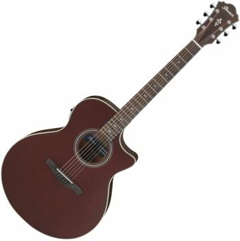 Ibanez AE100-BUF Burgundy Elektroakustická kytara Jumbo