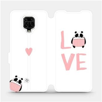 Flipové pouzdro na mobil Xiaomi Redmi Note 9 Pro - MH09S Panda LOVE (5903516248445)