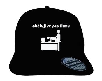 Kšiltovka Snapback Rapper Obětuji se pro firmu