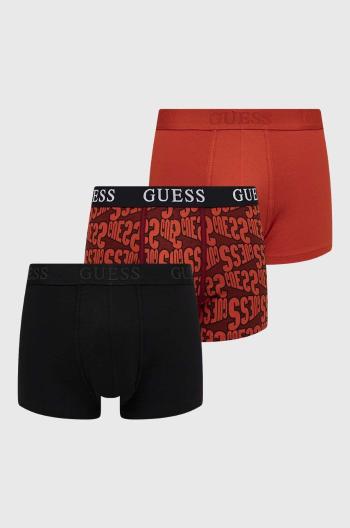 Boxerky Guess JOE 3-pack pánské, oranžová barva, U4RG05 K6YW0