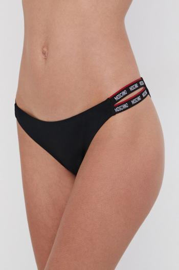 Sportovní podprsenka Moschino Underwear černá barva