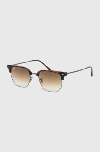 Sluneční brýle Ray-Ban NEW CLUBMASTER hnědá barva, 0RB4416