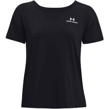 Under Armour RUSH ENERGY Dámské fitness triko, černá, velikost