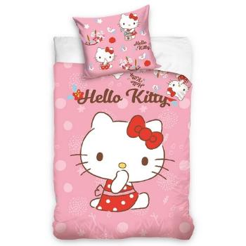 Carbotex Povlečení do postýlky Hello Kitty Malá Mlsalka, 100 x 135 cm, 40 x 60 cm