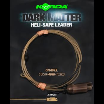 Korda koncová montáž dark matter leader heli safe 18,1 kg 50 cm - gravel