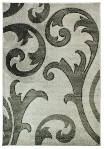 Flair Rugs koberce  160x230 cm Kusový koberec Hand Carved Elude Grey/Grey - 160x230 cm Šedá