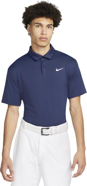 Nike Dri-Fit Tour Mens Solid Golf Midnight Navy/White M Polo košile