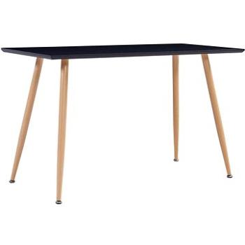 Jídelní stůl černý a dubový 120x60x74 cm MDF (248307)