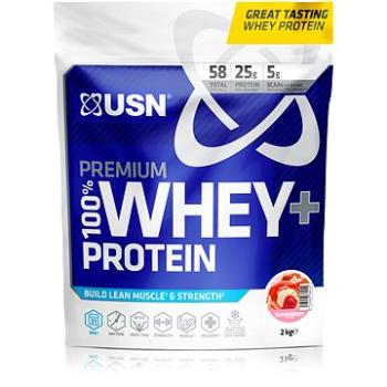 USN 100% Premium Whey Bag, 2000g, jahoda (6009544918653)