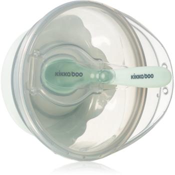 Kikkaboo Suction Bowl with Spoon miska s lžičkou s víčkem 4 m+ Mint 1 ks