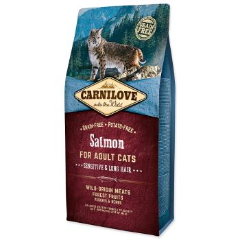 CARNILOVE Salmon Adult Cats Sensitive and Long Hair 6 kg