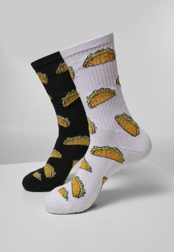 Mr. Tee Taco Socks 2-Pack white/black - 35–38