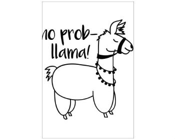 Plakát 61x91 Ikea kompatibilní No prob llama