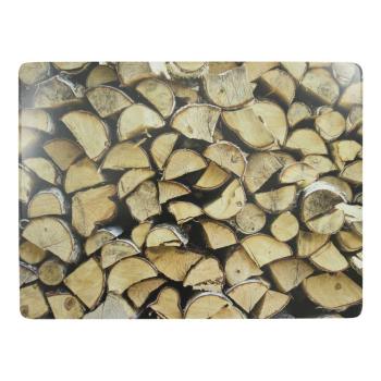 4ks pevné korkové prostírání dřevo Fireplace wood - 30*40*0,4cm SCPMHB