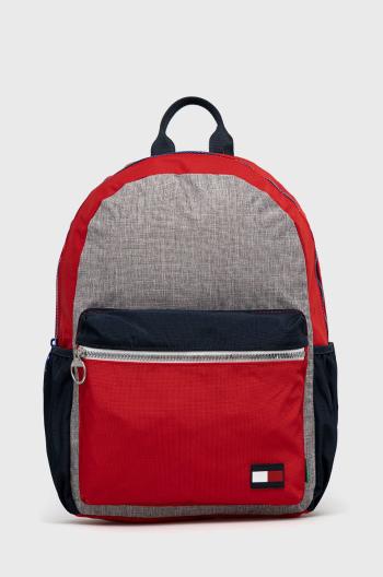 Dětský batoh Tommy Hilfiger červená barva, velký, vzorovaný