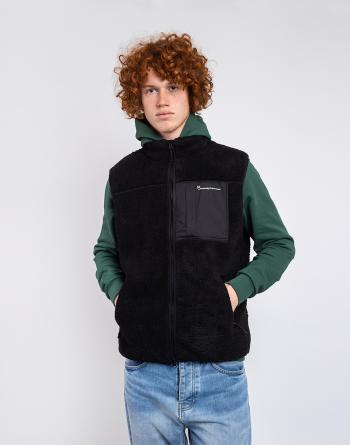 Knowledge Cotton Teddy Fleece Vest 1300 Black Jet L