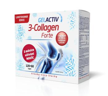 Gelactiv 3-Collagen Forte dárkové balení 120+60 kapslí