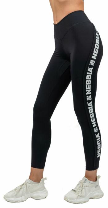 Nebbia High Waisted Side Stripe Leggings Iconic Black M Fitness kalhoty