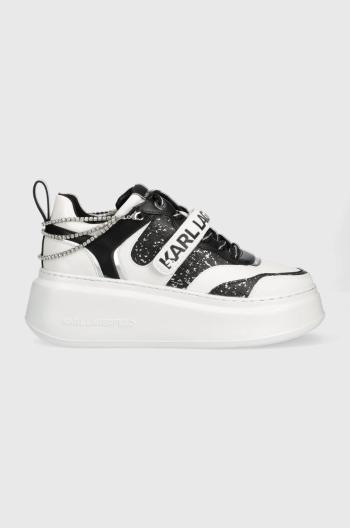 Kožené sneakers boty Karl Lagerfeld Kl63540d Anakapri bílá barva