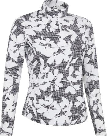 Callaway Womens Textured Abstract Print Long Sleeve Top Caviar XS Sweatshirt