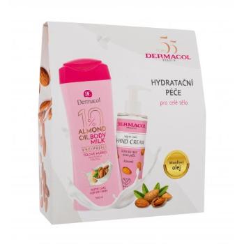 Dermacol Almond Oil dárková kazeta tělové mléko Almond Oil 250 ml + krém na ruce Super Care Almond 150 ml pro ženy