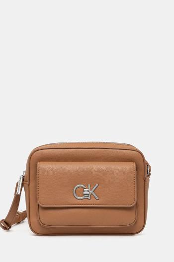 Kabelka Calvin Klein hnědá barva, K60K612538