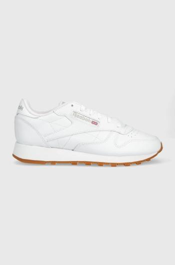 Kožené sneakers boty Reebok Classic bílá barva