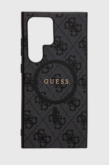 Obal na telefon Guess S24 Ultra S928 černá barva, GUHMS24LG4GFRK