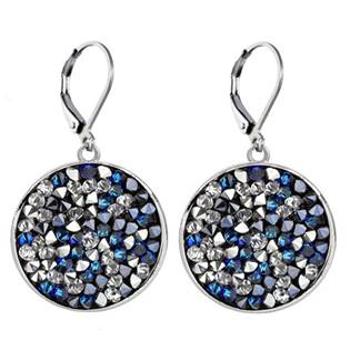 NUBIS® Náušnice s krystaly Crystals from Swarovski® BERMUDA BLUE PEPPER - LVX102-BPE