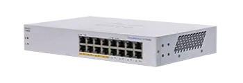 Cisco switch CBS110-16PP (16xGbE, 8xPoE+, 64W, fanless)