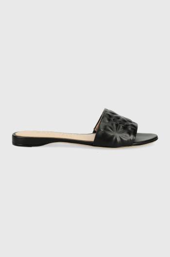 Kožené pantofle Kate Spade Emmie Slide dámské, černá barva