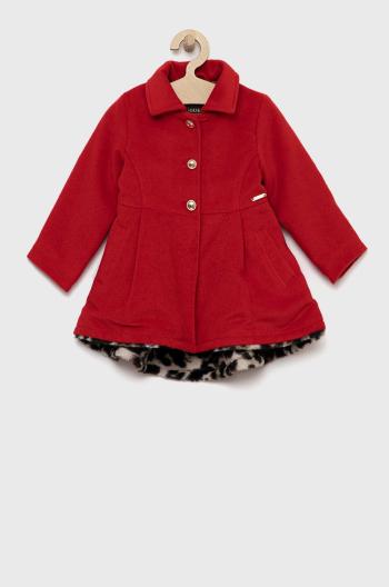 Dětský kabát Guess červená barva