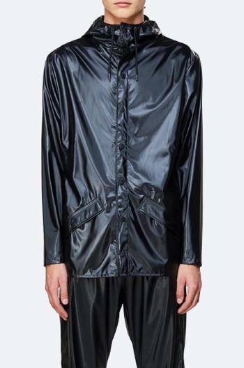 Nepromokavá bunda Rains Jacket černá barva, přechodná, 1201.SHINYBLACK-SHINY.BLAC