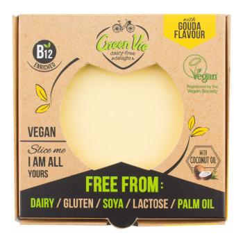 Veganská alternativa sýru gouda blok 250 g GREENVIE